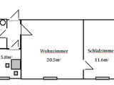 Moderne 2 Zimmer Altbauwohnung am Jakobsplatz  134247